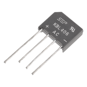 SYSCOM KBL-406G – Puente Rectificador de Silicio / 4 A / 600 V / Monofásico / Encapsulado KBL