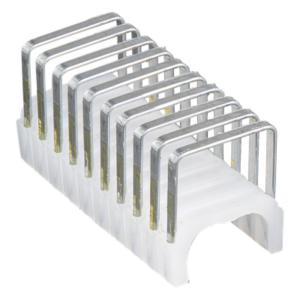 KLEIN TOOLS 450-003 – Grapas para cable / Aislamiento plástico UL / 300 piezas / 9 mm x 15 mm / 0.35 x 0.59 in / NM Romex 14/3, 12/3