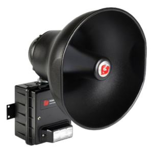 FEDERAL SIGNAL INDUSTRIAL I-IP15-R – Altavoz IP para Señalización / 15 W / 112 dB a 3 m (10 ft) / LED Rojo Alta Intensidad / PoE+ 802.3at / NEMA 4X / Interior-Exterior