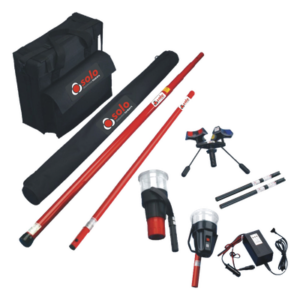 SDI SOLO-851-KIT – Kit de Prueba para Detectores Térmicos y de Humo / Pértiga Telescópica 6 m (19.7 ft) / Probador Térmico Integrado / Diseño Universal / Copa Transparente / Baterías y Cargador Incluidos
