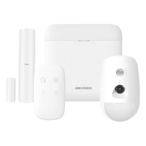 HIKVISION DS-PWA48-K-CAM – Kit de Alarma Inalámbrica / 48 Zonas / PIR con Cámara 640x480 / Cifrado AES-128 / Wi-Fi / Batería de Respaldo 3 Años