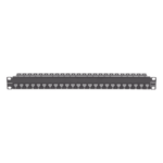 SIEMON Z6AS-PNL-24K – Patch Panel / 24 Puertos / Blindado / Cat 6A / Plano / 1UR