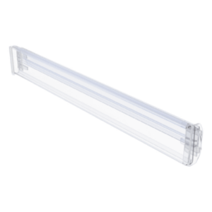 ACCESSPRO RAIL-3132 – Riel Guía para Etiqueta Electrónica / Policarbonato Transparente / 37 mm x 14 mm x 1 m (3.3 ft) / Ángulo Ajustable / Compatible 1.54' a 2.9'