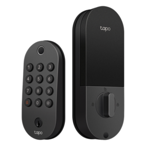 TP-LINK TAPO-DL105 – Cerradura Inteligente Wi-Fi / Deadbolt / 6 Métodos Desbloqueo / Huella <0.5s / 100 Huellas + 200 PINs / BHMA Grado 3 / IP54 Exterior / Batería 7800 mAh / Alexa-Google-SmartThings