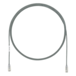 PANDUIT UTP28SP1.5MGY – Cable de Parcheo Cat6 / 28AWG / UTP / 1.5m (4.92 pies) / Diámetro 3.8mm / CM/LSZH / Gris