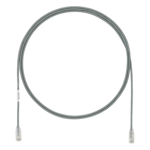 PANDUIT UTP28SP1.5MGY – Cable de Parcheo Cat6 / 28AWG / UTP / 1.5m (4.92 pies) / Diámetro 3.8mm / CM/LSZH / Gris