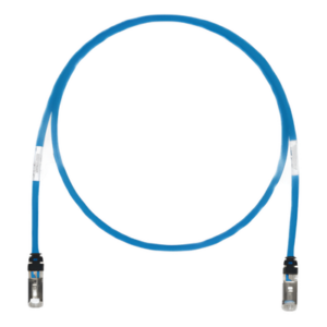 PANDUIT STP6X15BU – Patch Cord Cat6A / S/FTP Blindado / 26 AWG / 500 MHz / 4.57 m (15 ft) / CM/LS0H / Azul