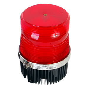FEDERAL SIGNAL 60061104 – Luz Estroboscópica / Roja / Para Motocicleta / Lente Policarbonato Anti-Impacto / Resistente al Agua