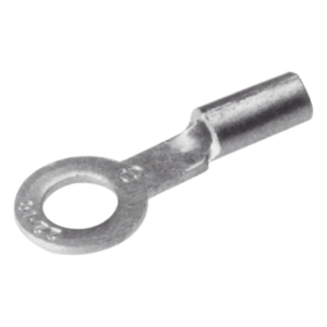 HUBBELL BURNDY HUB-T10-38 – Terminal de Ojillo / Calibre 12-10 AWG / Tornillo 3/8" (10 mm) / Barril Largo / Galvanizado Electrolítico