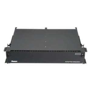 PANDUIT FLEX2U06 – Panel de Distribución de Fibra Óptica / 2 UR / Ultra Alta Densidad / 288 Fibras / Acceso Frontal y Trasero / Bandeja Dividida con Bloqueo