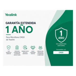 YEALINK CM20-AMS-1YEAR – Garantia Extendida de 1 Año para Microfonos CM20 de Yealink