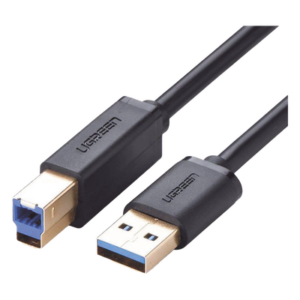 UGREEN 10372 – Cable USB-A 3.0 a USB-B / 5 Gbps / 2 A / 2 m (6.6 ft) / Blindaje Múltiple / Plug & Play