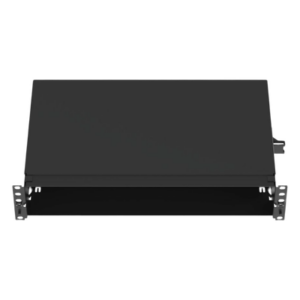 PANDUIT FMT2 – Panel de Distribución de Fibra Óptica / 2UR / 192 Fibras / Bandeja Fija / Entrada Lateral o Posterior / 6.56 ft