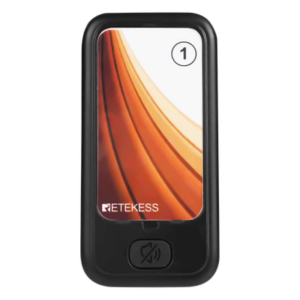 RETEKESS TD173P – Pager Recargable / 3 Modos de Alerta / Recepción 148mW / Batería 3.7V 200mAh / 100x50x10 mm (3.9x2x0.4 in)