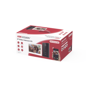 HIKVISION DS-KIS608-P – Kit de Videoportero IP / 2 Megapixel / IR 2.5 m (8.2 ft) / Pantalla Táctil 7" / Wi-Fi 2.4 GHz / Lector MiFARE / IP65