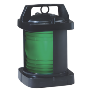 PERKO 1372-GE0-BLK – Luz de navegación / Lente verde / Arco 112-1/2° / Embarcaciones 20 m (65,6 pies) / 3 millas visibilidad