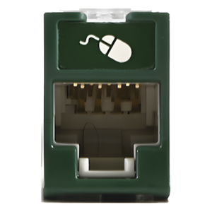 SIEMON U5-H07NS – Jack de Cobre / Cat5e UTP / Montaje Híbrido Plano y Angulado / Terminación 110 / Verde