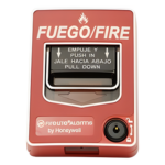 FIRE-LITE BG-12LSP – Estación Manual de Alarma Contra Incendio / Doble Acción / Rotulado Bilingüe FIRE/FUEGO / Reset con Llave / Carcasa de Policarbonato