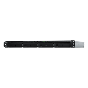SYNOLOGY RS822RP+ – NAS Rack / 4 Bahías / 1U / AMD Ryzen V1500B / 32 GB DDR4 ECC / 4 Puertos 1GbE / Expansión 10/25GbE / Fuentes Redundantes