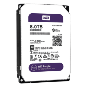Western Digital (WD) WD81PURZ – Disco duro WD de 8TB / 5400RPM / Optimizado para Videovigilancia