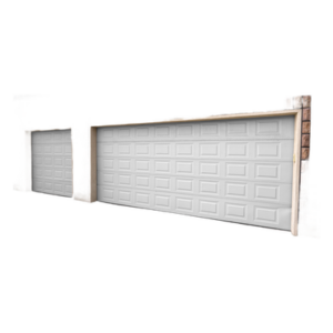 ACCESSPRO GARAGE187-SC – Puerta de Garage Aislada / 18x7 pies / Estilo Americano / Cuadro Corto / 4 Secciones