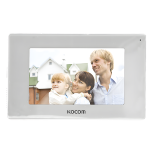 KOCOM KCV544SDMMW – MONITOR 7" COLOR BLANCO, ALTA DEFINICIÓN (HD),TIPO ESPEJO, CON ENTRADA MICROSD PARA GRABACIÓN