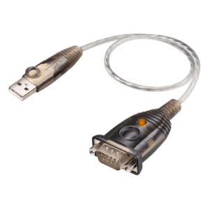 ATEN UC232A – Adaptador USB a RS-232 / 35 cm o 1 m (1.15 ft o 3.28 ft) / 921.6 Kbps / Anti-EMI / USB 2.0 Type-A / DB-9 / Windows, Mac, Linux