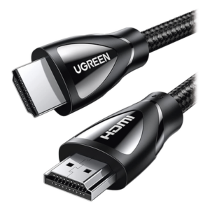 UGREEN 80401 – Cable HDMI 2.1 de Nylon Trenzado / 1 Metro (3.28 Pies) / 8K@60Hz/4K@120Hz / 48 Gbps / eARC / HDR10+ / Dolby Vision / Dolby Atmos / VRR / ALLM / HEC / 3D