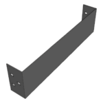 CHAROFIL CH-PCE812ALK – Placa de Cierre para Escalera de Aluminio / Peralte 3 1/4" / Ancho 12" / Incluye Tornillería / Interior y Exterior