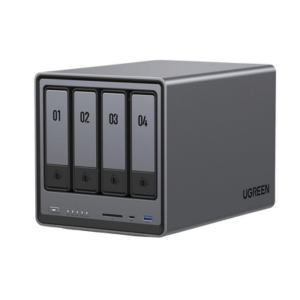 UGREEN 25371B – NASync DXP4800 | SO UGOS Pro |  Intel N100 12th Gen Intel® Quad Core™ | 4-Bahias (SATA) hasta 96TB | 2* M.2 SSD hasta 16TB| 8GB DDR5 (Exp. a 16GB) | 2.5Gb Dual Ethernet | HDMI 4K | 2* USB2.0 | 1*USB 3.2Gen | 1* USB 3.2Gen2 | 1*USB-C 3.2Gen2 | SD