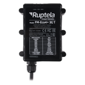 RUPTELA ECO4PLUS3GT – Localizador vehicular 3G / Antenas internas / Contra agua y polvo IP67 / ideal para motocicletas / RFID / Apagado de motor a distancia / Anti Jammer