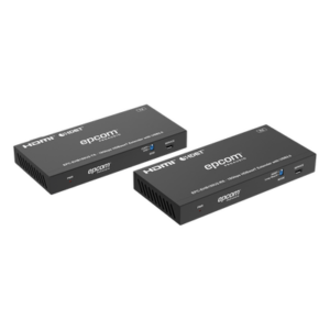 EPCOM PROAUDIO EPC-EHB150U2 – Extensor HDMI con KVM / 4K@60Hz 4:4:4 / 150m (492 pies) en 1080p / 120m (394 pies) en 4K / HDBaseT / USB 2.0 / IR Bidireccional / POC / EDID