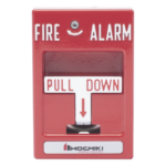 HOCHIKI HPS-SAH – Estación de Jalón Convencional / Acción Simple / Interruptor 10 A a 120 VDC / Carcasa Metálica / UL y CSFM