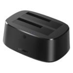 UGREEN 50854 – Estación de Acoplamiento Doble Bahía / USB 3.0 / SATA III / Clonación Offline / 12 TB / UASP / 12V 3A