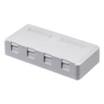 LINKEDPRO BY EPCOM LP-WP-07B – Caja de Pared Superficial / 4 Puertos Keystone / Instalación Compacta