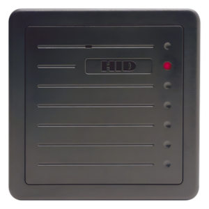 HID 5355AGN00 – Lector de Proximidad de Mediano Alcance / Wiegand / 12 VCC / -30 a 65 °C / IP para Exterior / 5 x 5 x 1 pulg