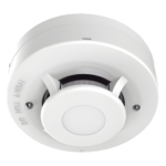 HIKVISION DS-PDSMK-4 – Detector de Humo Fotoeléctrico / 4 Hilos / DC 12 V / LED Duales 360° / Umbral 0.10 a 0.16 dB/m / Perfil Bajo 35 mm
