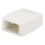 PANDUIT CBXQ2WH-A – Caja de Montaje en Superficie / 2 Puertos Mini-Com / ABS / 0.175 x 0.082 x 0.217 ft / Blanco