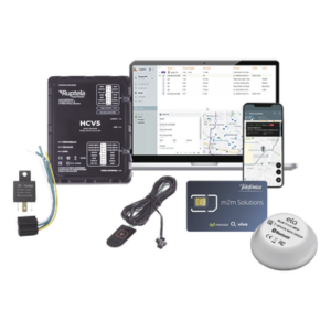 RUPTELA HCV5KITTEMP2 – Kit Localizador 4G LTE / Rastreador GPS / CAN Bus FMS-J1708-J1939 / Anti-Jammer / Paro Motor / 1 Año Datos / Sensor Temperatura-Humedad / Botón SOS / Relay