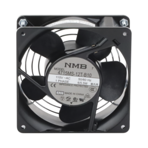 HOFFMAN A4AXFNGQ – Ventilador Axial Compacto / 4 Pulgadas / 49 CFM / 115 Vca / Acero / Negro / 50,000 Horas / Protección Térmica