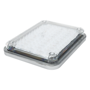 EPCOM INDUSTRIAL SIGNALING X-LTE-515-W – Luz de Advertencia LED / 104 LEDs / 9x7" / 12 VCC / 1 A / Fijo y Parpadeante / Montaje Permanente