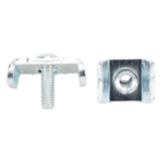 CHAROFIL MG-51-KIT1PLUSEZ – Kit de Unión para Charolas / 2 Piezas Integradas / Acabado Electrozincado / Instalación con Llave de 10 mm