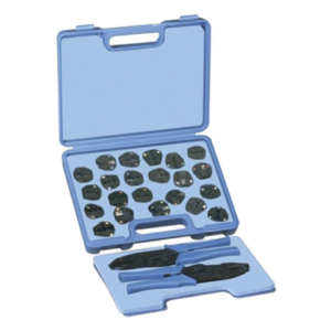 RF INDUSTRIES,LTD RFA-4006-500 – Kit de Muelas Intercambiables / 17 Piezas / 2 Pinzas RFA-4005-20 / RG-174/U a LMR-400 / AWG 8-22 / Estuche con Espuma