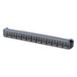 SIGNALPRO SP88RRBW – Luz Auxiliar LED / 45 LEDs Tricolor Rojo/Azul/Blanco / 12-24 VDC / Lente Transparente / SAE / 11.42" / Halo Rojo Multifuncional