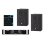 YAMAHA CHR10KIT/PA – Kit de Refuerzo Sonoro / 2 Vías Bass-Reflex / 10" (0.83 ft) Woofer / 1.4" (0.12 ft) HF / 350W PGM / 55 Hz - 20 kHz / 93 dB / Amplificador 800W / Mixer 4 Canales