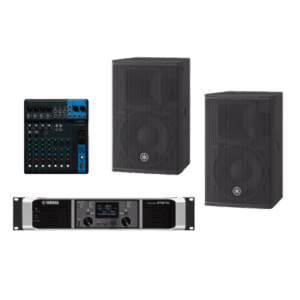 YAMAHA CHR10KIT/PA – Kit de Refuerzo Sonoro / 2 Vías Bass-Reflex / 10" (0.83 ft) Woofer / 1.4" (0.12 ft) HF / 350W PGM / 55 Hz - 20 kHz / 93 dB / Amplificador 800W / Mixer 4 Canales