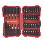 PRECISION PST-C010-01 – Juego de Puntas para Taladro / 42 Piezas / Entrada Hexagonal 1/4" / Acero S2 / Estuche Resistente a Impactos