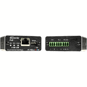 KRAMER FC-102NET – Codificador Dante 2 Canales | 2 Salidas Mono Balanceadas | PoE | Conversión ADC 32 bits | Frecuencia de Muestreo 96 kHz | AES67 | Control RS-232 | PicoTOOLS