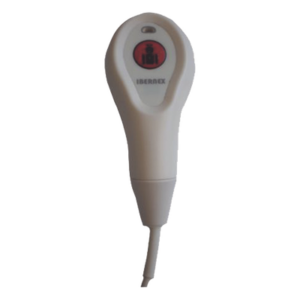 IBERNEX NX0871 – Pulsador de Cama con Indicador LED / Grabado Braille / IP65 / Cable Ignífugo 2 m (6.6 ft) / Conector Mini-Jack