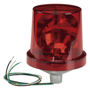 FEDERAL SIGNAL INDUSTRIAL 225-120-R – Luz de advertencia giratoria / 120 VAC / LED 25W / IP66/IP69K / Montaje 1/2" NPT / 90 destellos/min
